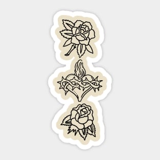 Traditional tattoo designs Sticker